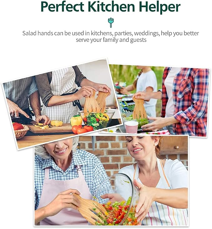 Bamboo Salad Hands, Fruit on Your Kitchen - Image 4