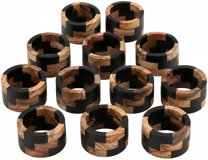 Wooden Napkin Rings by ALPHALivingHOME