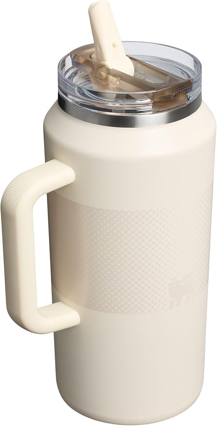 STANLEY Quencher ProTour Flipstraw Tumbler, 64 oz, Cream Fade | Built-In Straw - Image 3