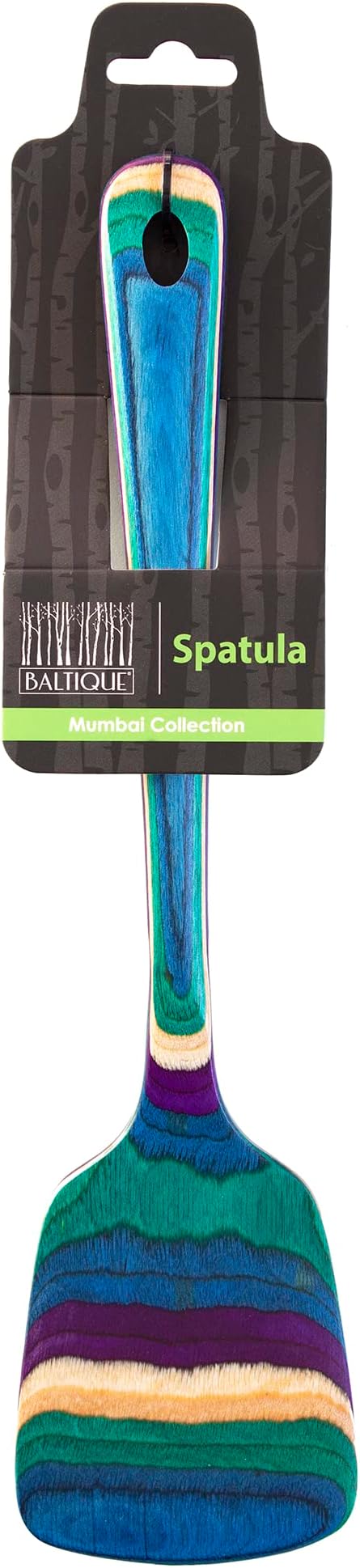 Totally Bamboo Baltique Mumbai Collection 12-1/2" Wooden Spatula, Safe - Image 6