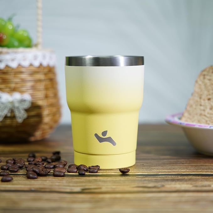 Konokyo 10 oz Tumbler with Handle and Straw, Insulated Travel Mug | Gum; - Image 6