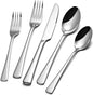 Silverware Set for 8, 40-Piece Forged 18/10 Stainless Steel Flatware Set by KINGSTONE