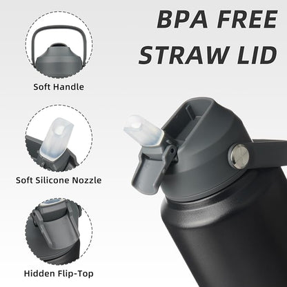 BJPKPK 32oz Insulated Water Bottle, Stainless Steel Bottle - Image 2