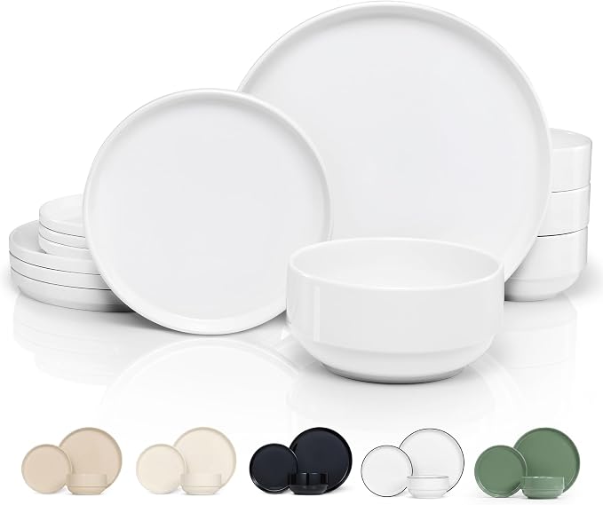 Ceramic Dinnerware Set, 12-Piece Service by VaseVessel