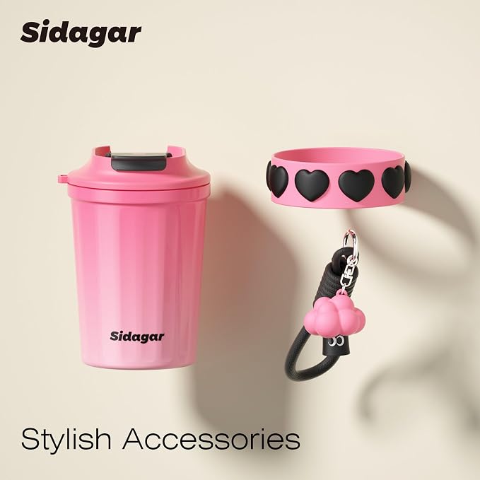 SDGA+ 12 oz Travel Coffee Mug Spill Proof Leak Proof, Stainless Steel Thermal - Image 5