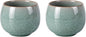 KAMMAK Japanese Tea Cups, 5 Oz Small Handmade Ceramic Teacups, Loose Leaf and by KAMMAK