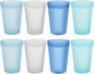 Blwan 8-Pack 15.2oz Plastic Cups, BPA-Free Reusable Drinking Cups, Unbreakable by Unknown