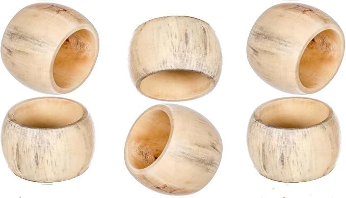 Napkin Rings Dining Table Napkin Holder, Classic Everyday Use Thanksgiving - Image 4