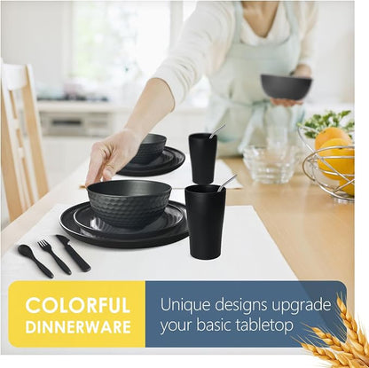 Teivio 32-Piece Plates and Bowls Sets - Image 5