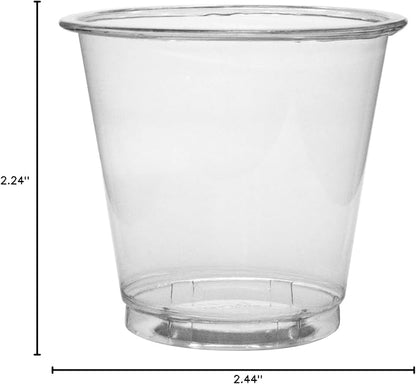 Karat Small Plastic Cups, Disposable Bathroom Mouthwash Cups | Clear - Image 9