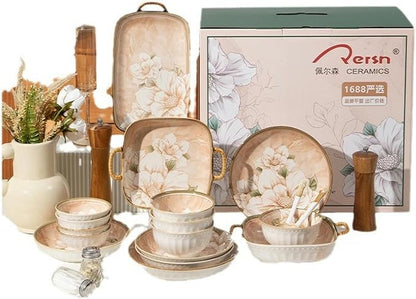 Japanese-style personalized household ceramic tableware, restaurant matching - Image 6
