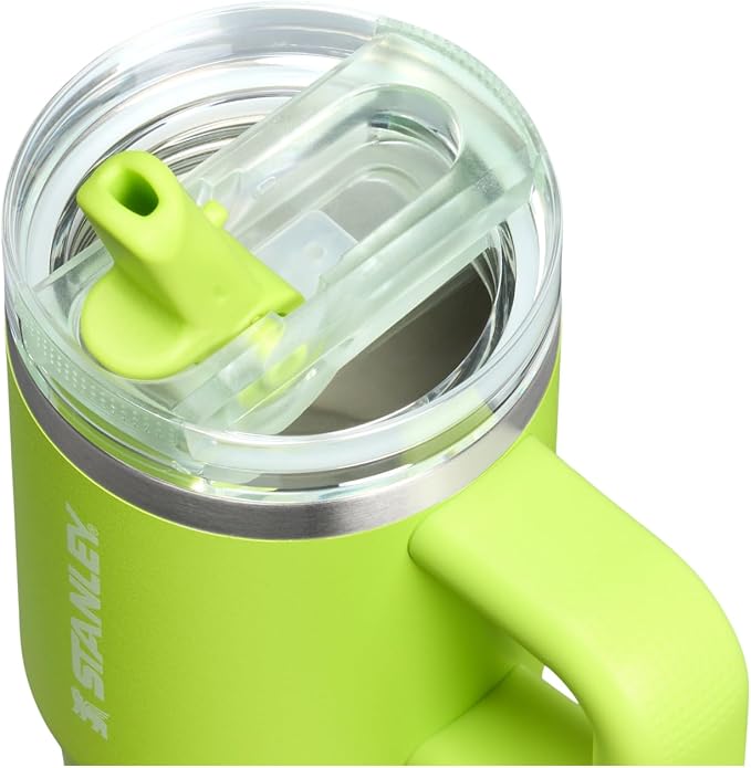 STANLEY Quencher ProTour Flipstraw Tumbler, 14 oz, Chartreuse | Built-In Straw - Image 2