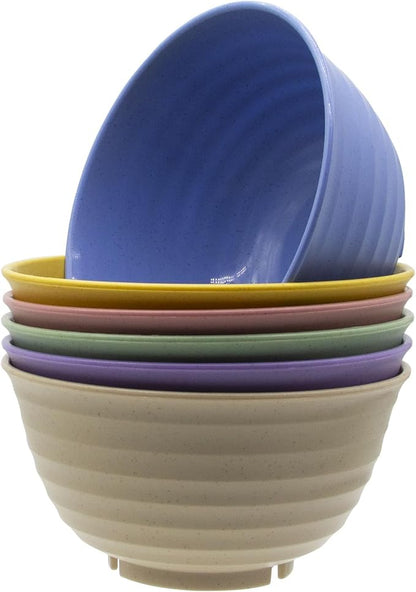 Cereal Bowls Set, 37oz Unbreakable Wheat Straw Bowls Set, Deep Lightweight Bowl by Unknown