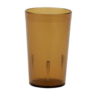 G.E.T. 6605-1-A Heavy-Duty Plastic Restaurant Tumblers, 5 Ounce, Amber | - Image 3
