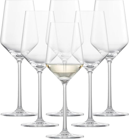 ZWIESEL GLAS Pure Riesling White Wine Glass (Set of 6), Wine Glasses for White Wine, Dishwasher-Safe Tritan Crystal Glasses, Made in Germany (10 Ounce)