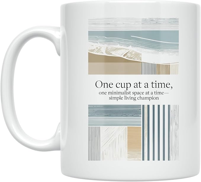 Minimalist Living Coffee Mug by Unknown