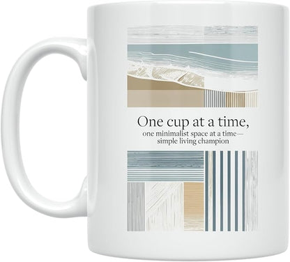 Minimalist Living Coffee Mug by Unknown