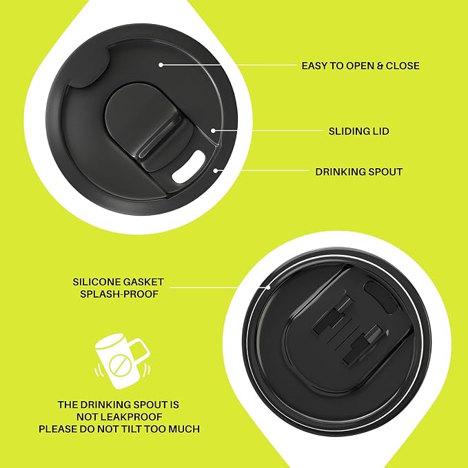 Ideus 16 oz Insulated Stainless Steel Coffee Mug - Image 4