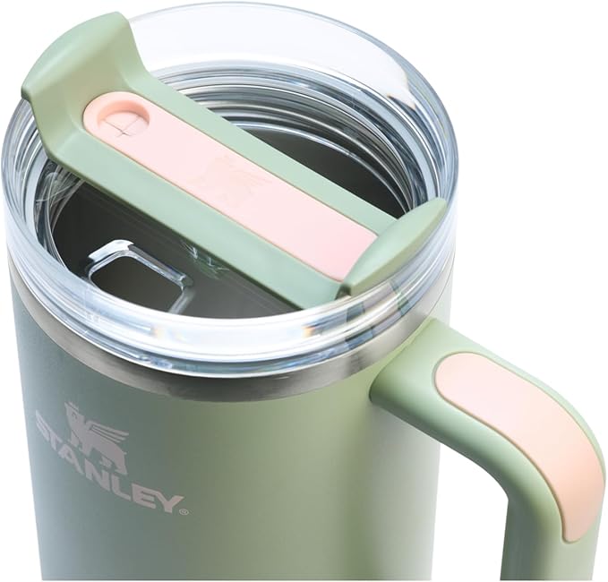 STANLEY Quencher H2.0 Flow State Tumbler, 40 oz, Lichen | Handle and Straw | - Image 2