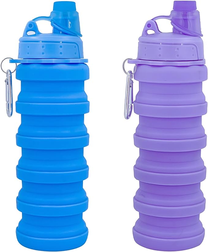 Collapsible Water Bottles Travel water bottle Sports Portable Sport Water by YCTMALL