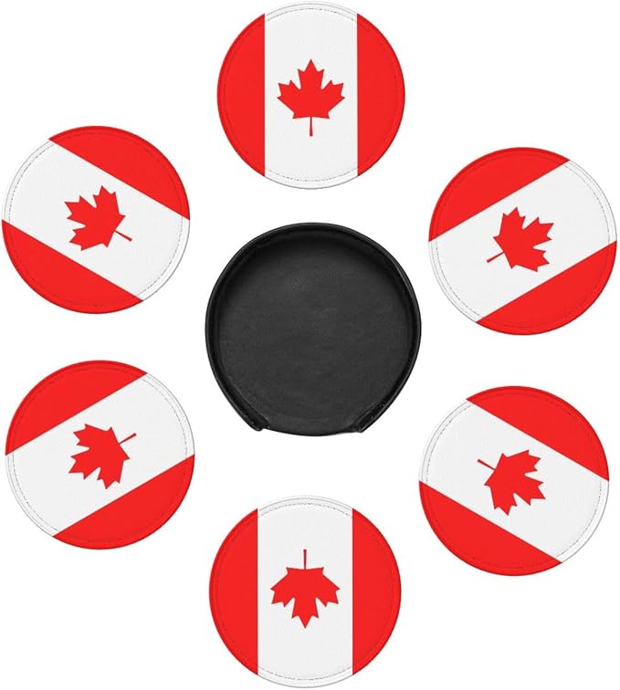 Canadian Flag Coasters for Drinks - Image 7