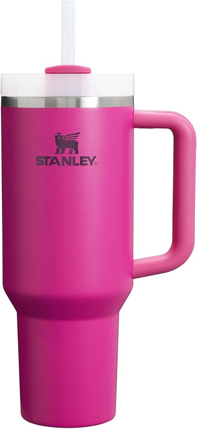 STANLEY Quencher H2.0 Flow State Tumbler, 40 oz, Fuchsia | Handle and Straw | by Unknown