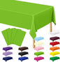 QZYL 4 PCS Plastic Tablecloth, 54 x 108 Inches Waterproof Disposable Table Cloth, Spring Tablecloth of Baby Shower Football Party Decorations, Table Cover for Rectangle and Round