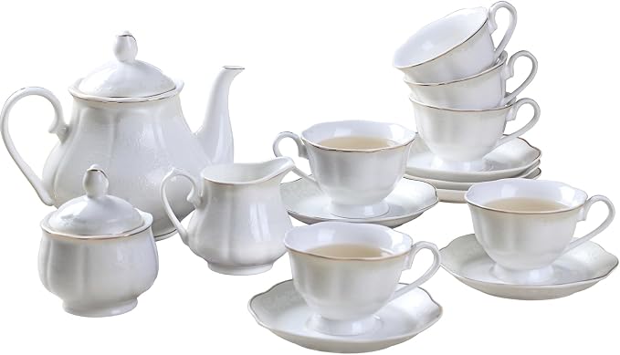 GuangYang 15-pcs Porcelain Tea sets by HOME