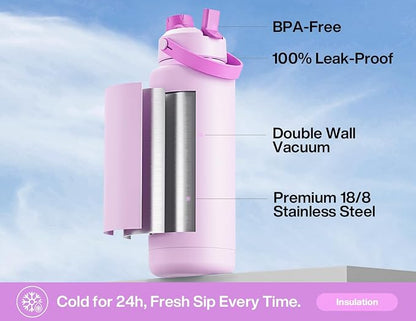 POWCAN 40 oz Insulated Water Bottle - Image 3