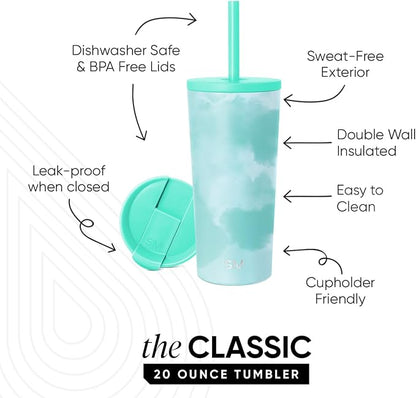 Simple Modern Iced Coffee Tumbler, Insulated | 24oz | Tie Dye | Reusable - Image 2