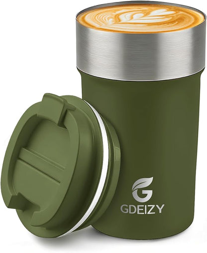17oz Insulated Travel Coffee Mug, Stainless Steel Cup by Unknown