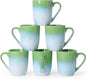 MONITO 17oz Ceramic Coffee Mugs Set of 6, Dishwasher&Microwave Safe, Reactive by MONITO