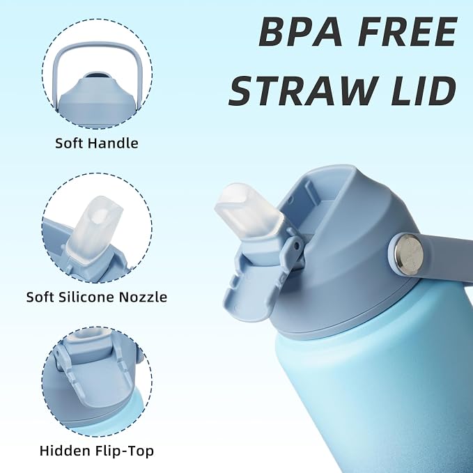 BJPKPK 24oz Insulated Water Bottle, Stainless Steel Bottle - Image 2