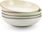 famiware Jupiter Pasta Bowls, 30 OZ Large Salad Bowls Set of 4, Microwave and Dishwasher Safe, Sturdy & Stackable, Serving Bowls for Kitchen, Multi-color