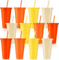 Skylety 12 Pcs Orange Plastic Cups by Skylety