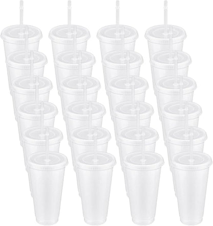 Roshtia 24 Pack Plastic Tumblers by Roshtia