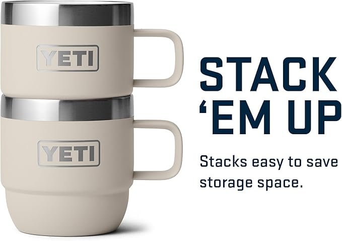 YETI Rambler 6 oz Stackable Mug, Stainless Steel, Vacuum Insulated - Image 5