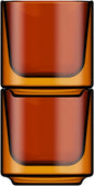 Terra Kaffe Sienna Picco 3 oz Double-Walled Espresso Glasses – Borosilicate by TerraKaffe