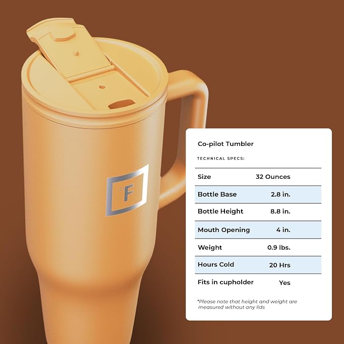 IRON °FLASK 40 oz Co-Pilot Insulated Travel Mug | Insulated Travel Mug - Image 8