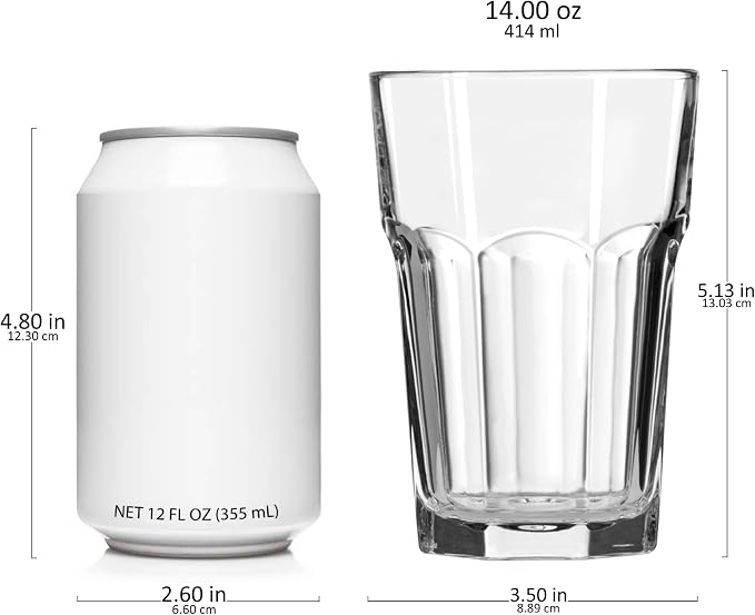 Libbey Gibraltar DuraTuff Drinking Glass Drinking Cup Set, Iconic Heavy Base - Image 2