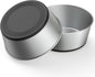 304 Stainless Steel Dog Bowls Set of 2, Anti Rust Metal & Non Slip Rubber Base, Heavy Duty Large Feeding Dishes, Food Grade BPA Free, Food and Water Bowl for Large Dogs (64oz, 8cup)