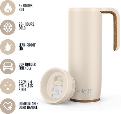Ello Magnet 18oz Vacuum Insulated Stainless Steel Travel Mug - Image 3