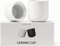 Espresso Cups Set of 2-3oz Demitasse Mugs Modern Thick Walled Durable Ceramic by Unknown