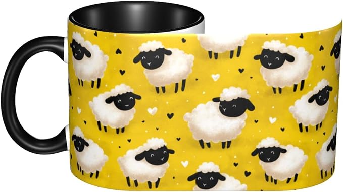 Yrebyou Sheep Coffee Mug 11oz Ceramic Cup - Image 3