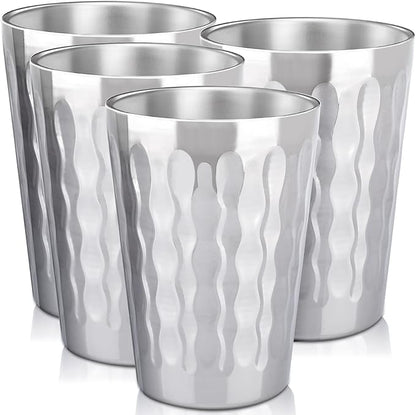 Beasea 15oz Stainless Steel Cups, 4 Pack Double Wall Metal Stackable Insulated by Beasea