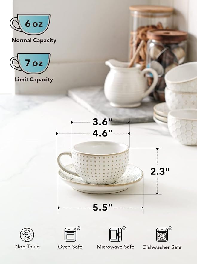 LE TAUCI 6 oz Cappuccino Cups - Image 4