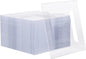 100 Pack Clear Plastic Square Dessert Plates, 6.5" Disposable Salad Plate Heavy Duty Plate for Party, Wedding, Christmas, Picnic