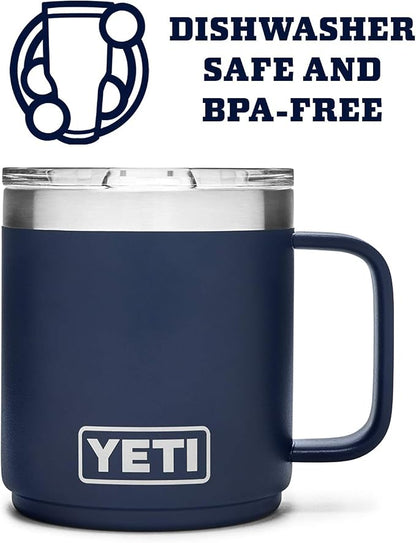 YETI Rambler 10 oz Stackable Mug, Vacuum Insulated, Stainless Steel - Image 4