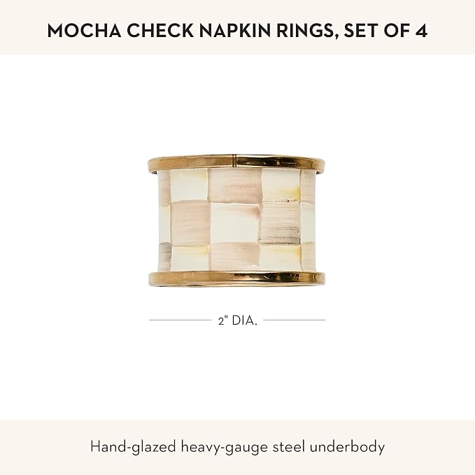 MACKENZIE-CHILDS Enamel Napkin-Ring Set, napkin-holder ring - Image 4