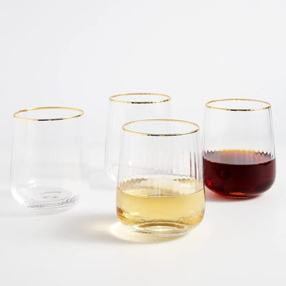Lysenn Stemless Wine Glasses Set of 4 by Lysenn